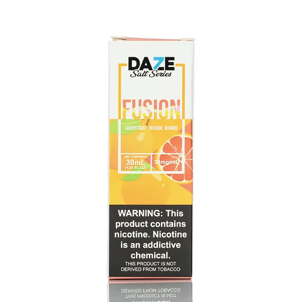 7 Daze Fusion TFN Salt - Grapefruit Orange Mango - 30ml - Image 3