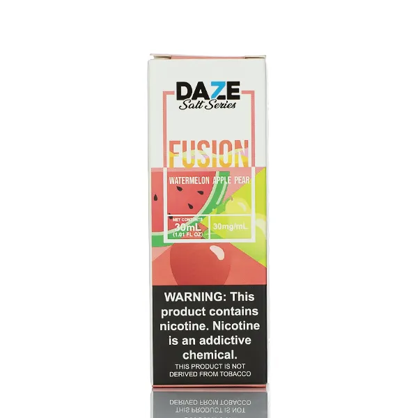 7 Daze Fusion TFN Salt - Watermelon Apple Pear - 30ml - Image 3