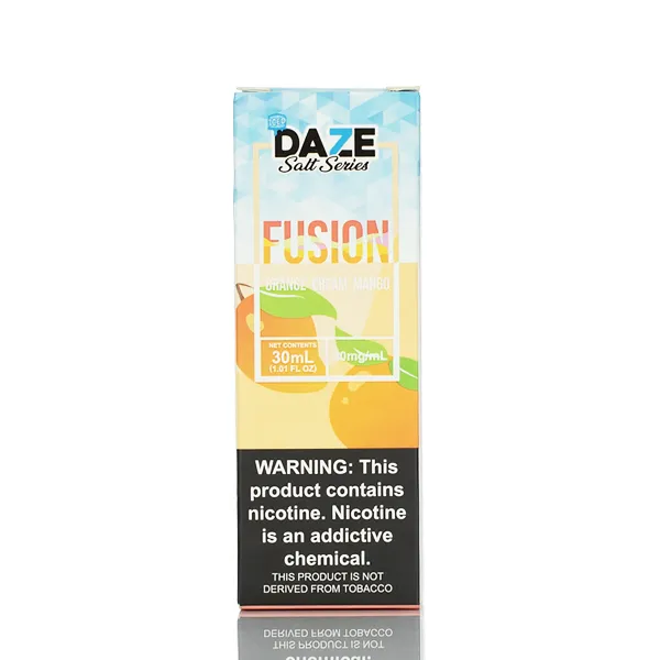 7 Daze Fusion TFN Salts - Orange Cream Mango ICED - 30ml - Image 3