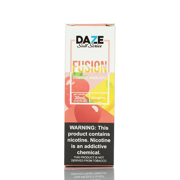 7 Daze Fusion TFN Salts - Strawberry Banana Apple - 30ml - Image 3