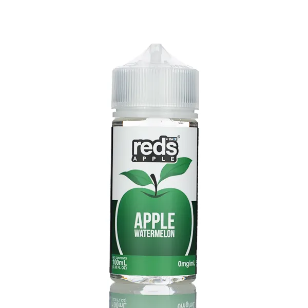 7 Daze Reds Apple - No Nicotine Vape Juice - 100ml - Image 9