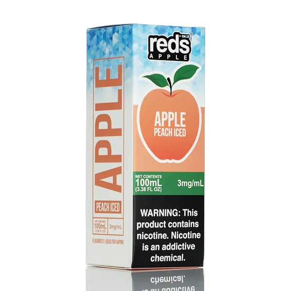 7 Daze - Reds Apple ICED eJuice Peach - 100ml - Image 3