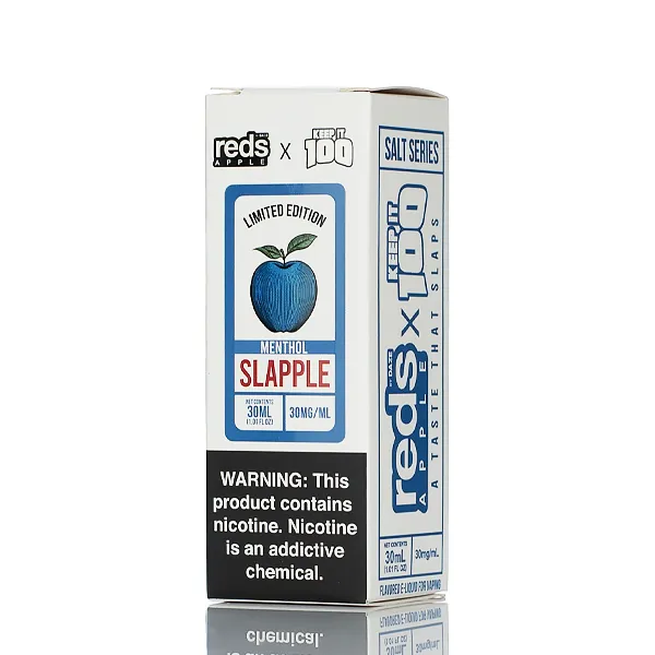 7 Daze Reds Apple x Keep It 100 Salt Series- Slapple Menthol - 30ml - Image 3