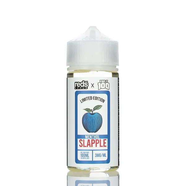 7 Daze Reds Apple x Keep It 100 - Slapple Menthol - 100ml - Image 2
