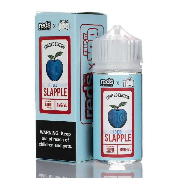 7 Daze Reds Apple x Keep It 100 - Slapple (No Nicotine) - Image 2