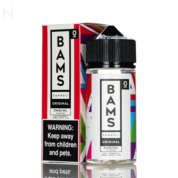 BAMS Cannoli - No Nicotine Vape Juice - 100mL - Image 6