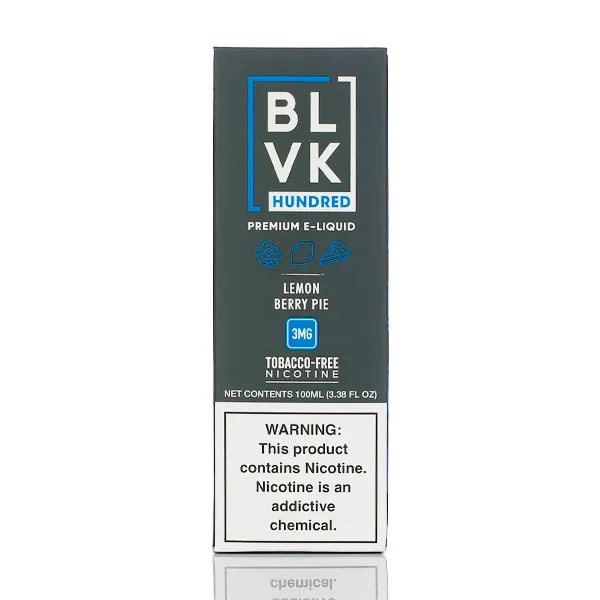 BLVK Hundred E-liquid - Lemon Berry Pie - 100ml - Image 4