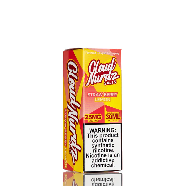 Cloud Nurdz Salts E-Liquid - Strawberry Lemon - 30mL - Image 3