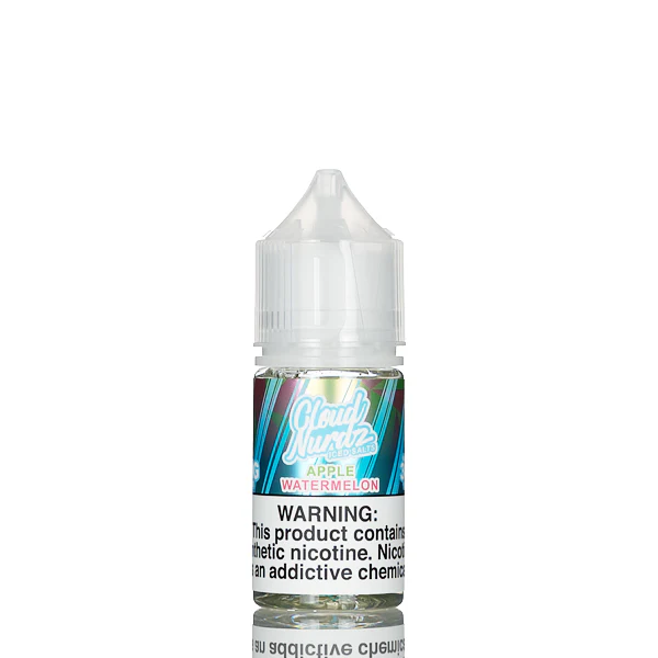 Cloud Nurdz Salts E-Liquid - Watermelon Apple Iced - 30mL - Image 3