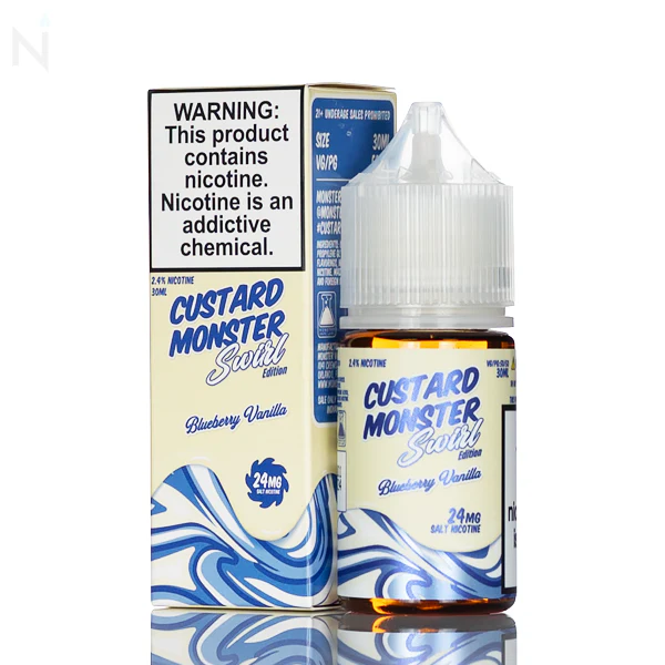 Custard Monster Salt - Blueberry Vanilla Swirl - 30ml