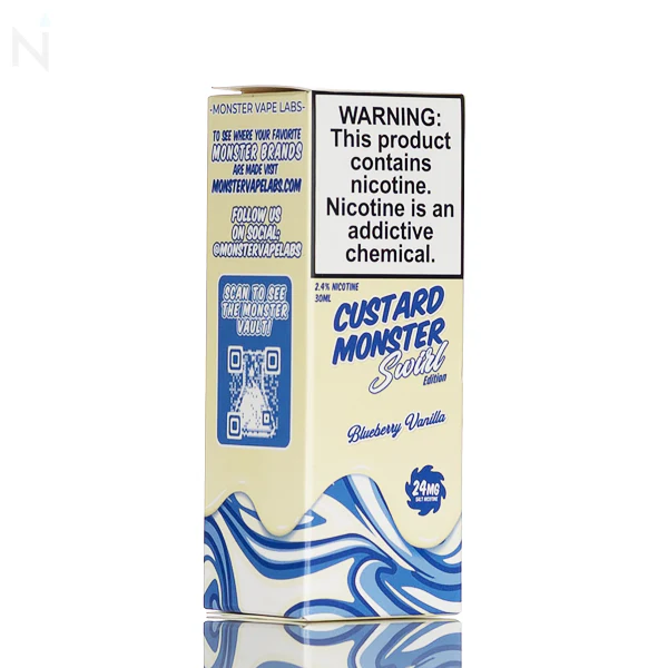 Custard Monster Salt - Blueberry Vanilla Swirl - 30ml - Image 3