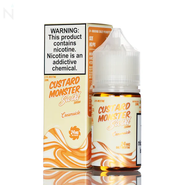 Custard Monster Salt - Creamsicle Swirl - 30ml
