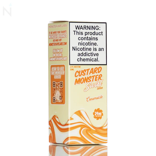 Custard Monster Salt - Creamsicle Swirl - 30ml - Image 3