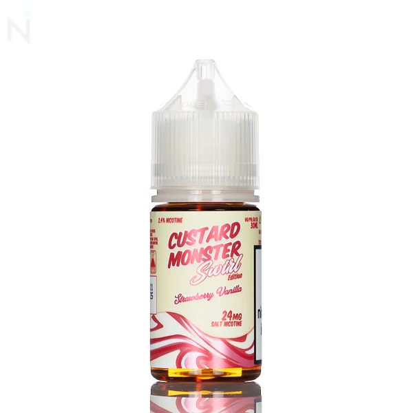 Custard Monster Salt - Strawberry Vanilla Swirl - 30ml - Image 2