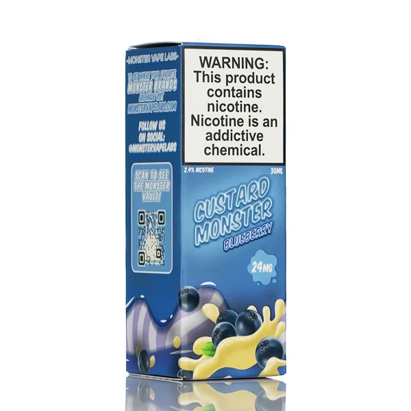 Custard Monster Salts - Blueberry Custard - 30ml - Image 3