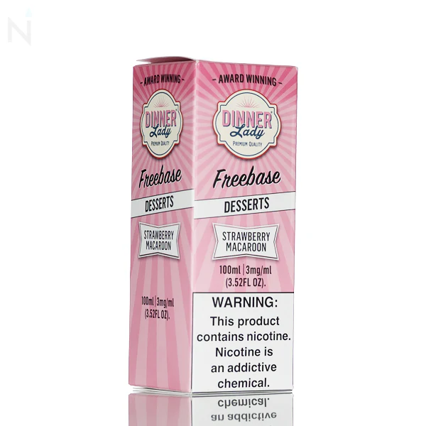 Dinner Lady E-Liquid - Strawberry Macaroon - 100ml - Image 3