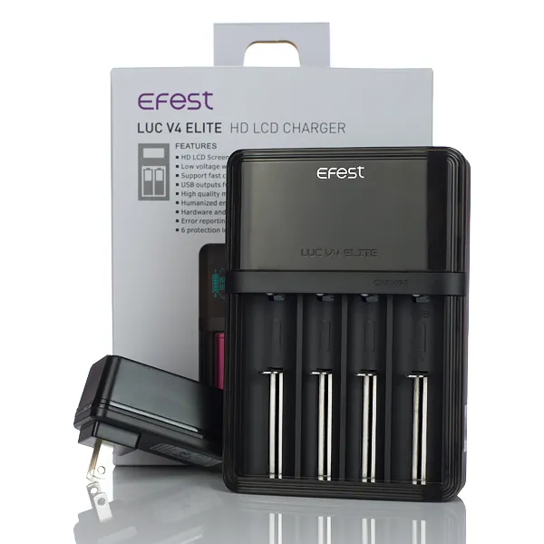 Efest LUC V4 Elite - Four Bay LCD Universal Charger - Image 2