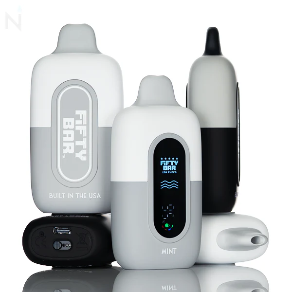 Fifty Bar V2 Silver Series 20mg Disposable Vape - Image 21
