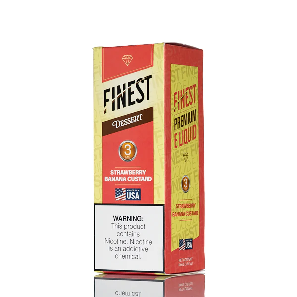 Finest E-Liquid - Desert Edition - Strawberry Banana Custard - 100mL - Image 3