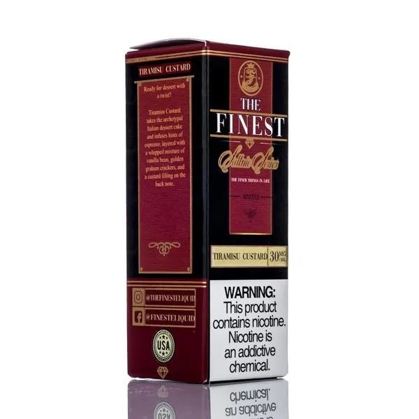 The Finest E-Liquid - Salt Nic Series - Tiramisu Custard - 30ml (DISCONTINUED) - Image 3