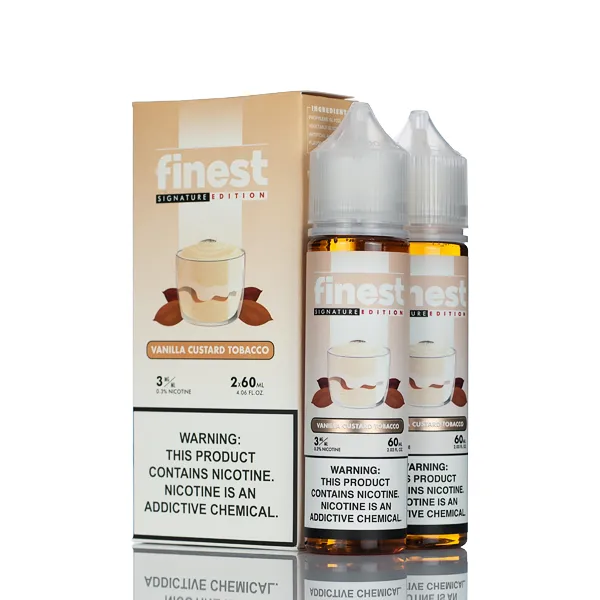 The Finest E-Liquid - Signature Edition - Vanilla Custard Tobacco  - 120ml (DISCONTINUED)