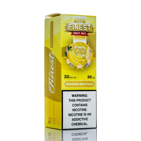 The Finest E-Liquid - Salt Nic Series - Banana Menthol - 30ml (DISCONTINUED) - Image 2