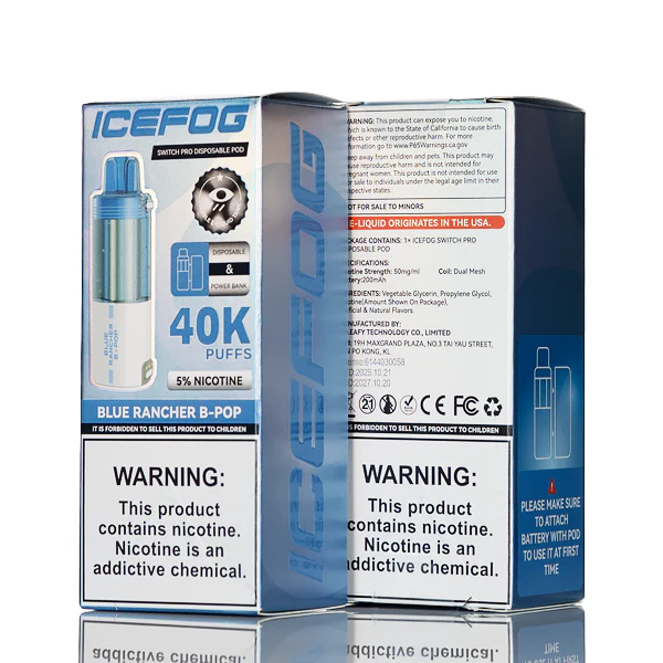 IceFog 40K Switch Pro Disposable Pod - Foger Compatible - Image 5