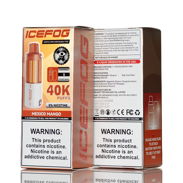 IceFog 40K Switch Pro Disposable Pod - Foger Compatible - Image 9