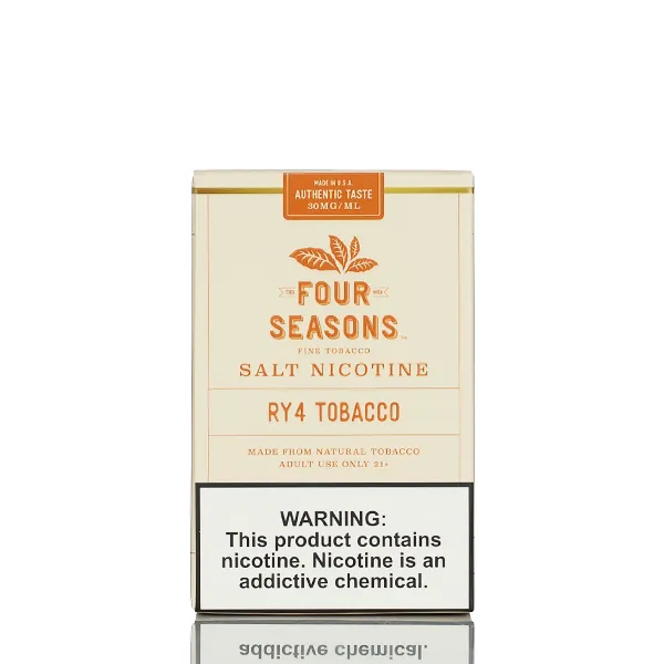 Four Seasons Salt Nicotine - RY4 Tobacco - 30ml - Image 3