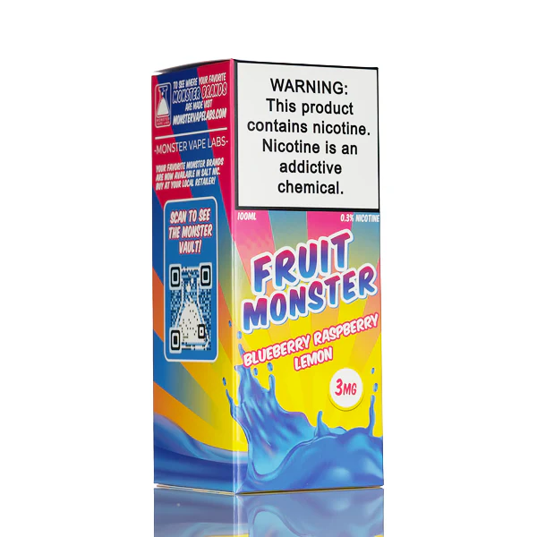 Fruit Monster - Blueberry Raspberry Lemon - 100mL - Image 3