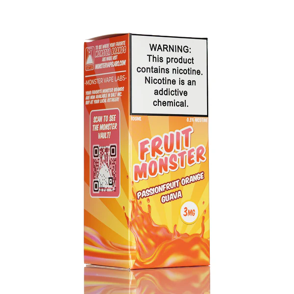Fruit Monster - Passion Fruit Orange Guava - 100mL - Image 3