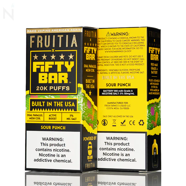 FRUITIA X Fifty Bar 20K 20000 Puffs Disposable - 16mL - Image 15