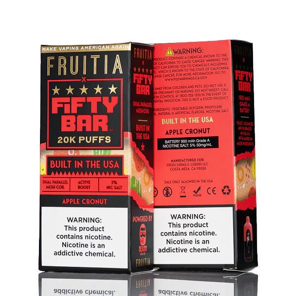 FRUITIA X Fifty Bar 20K 20000 Puffs Disposable - 16mL - Image 3