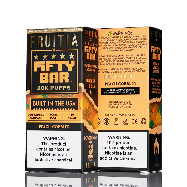 FRUITIA X Fifty Bar 20K 20000 Puffs Disposable - 16mL - Image 6