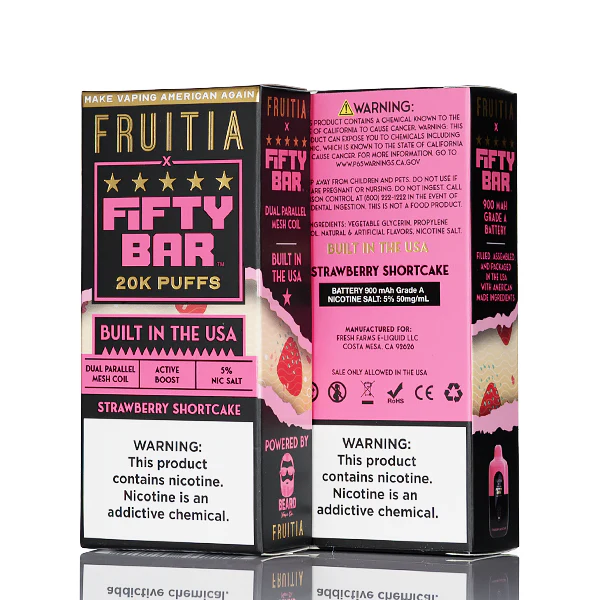 FRUITIA X Fifty Bar 20K 20000 Puffs Disposable - 16mL - Image 9