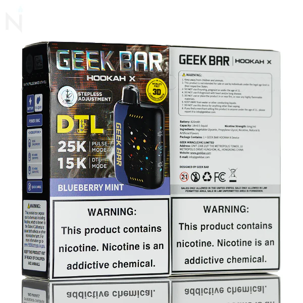 Geek Bar Hookah X 25K 25000 Puffs Disposable - 18mL - Image 3