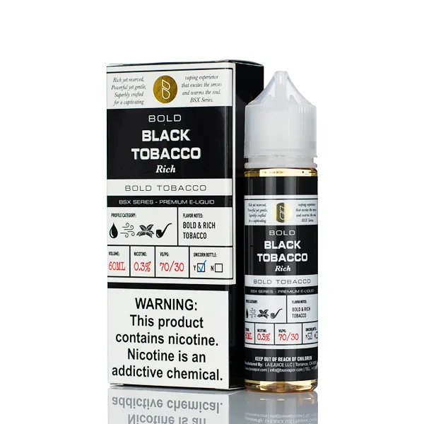 BSX Vapor E-Liquid - Black Tobacco - 60ml