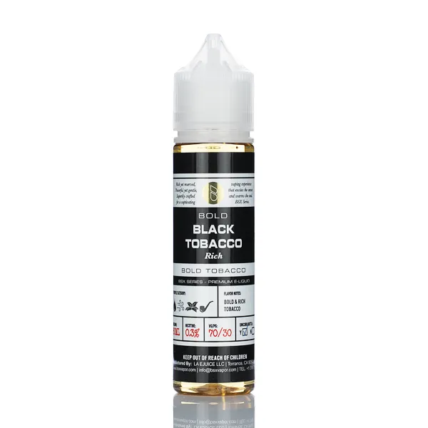 BSX Vapor E-Liquid - Black Tobacco - 60ml - Image 2