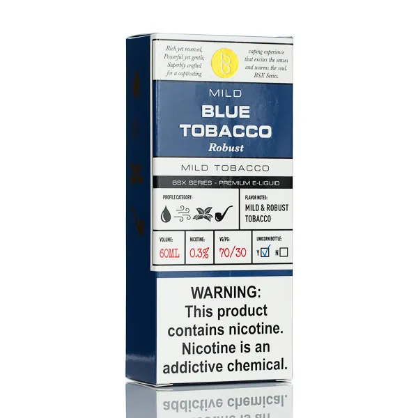 BSX Vapor E-Liquid - Blue Tobacco - 60ml - Image 3