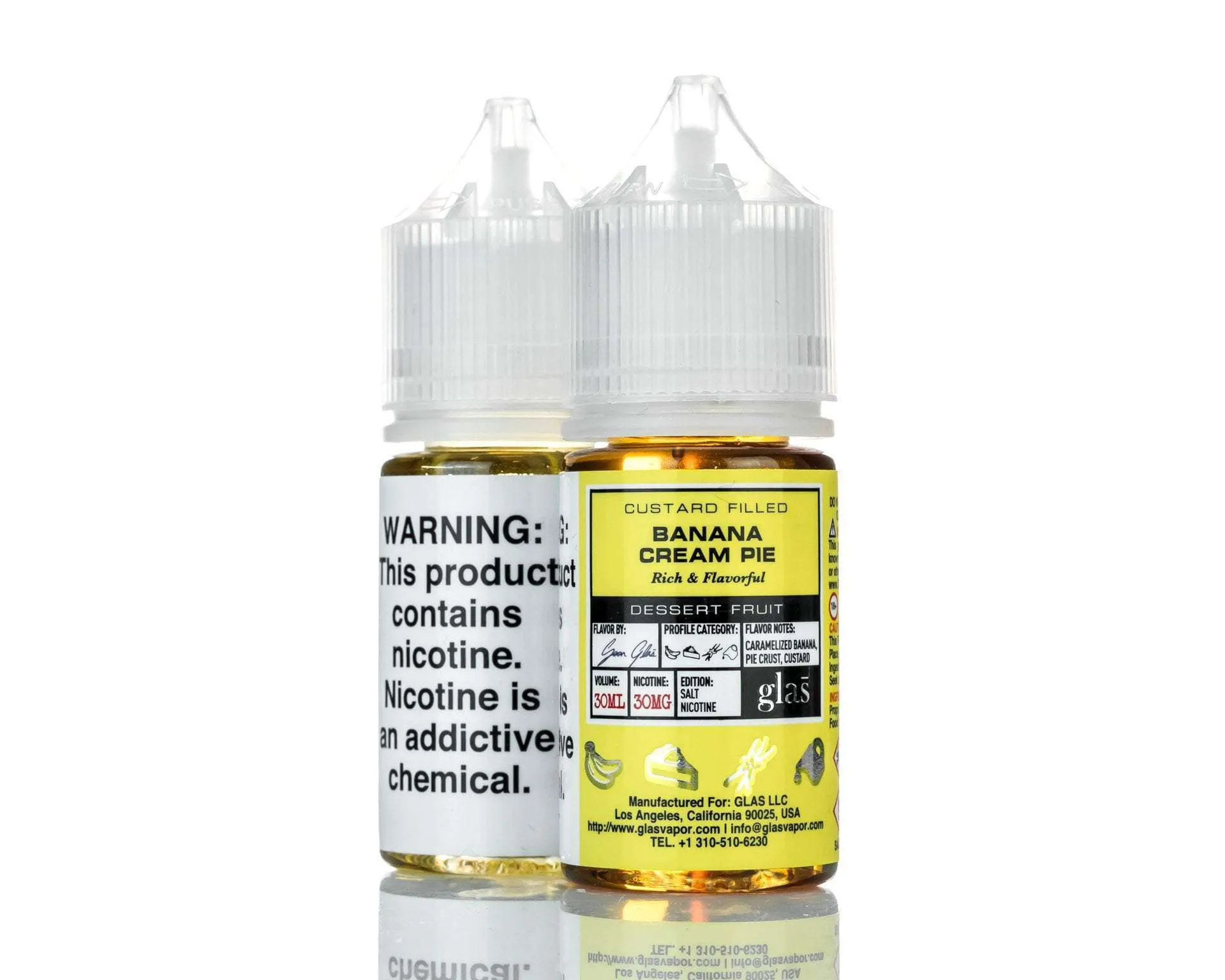 BSX Vapor Salt Nic E-Liquid - Banana Cream Pie - 30ml
