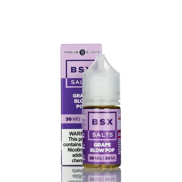BSX Vapor Salt Nic - Grape Blow Pop - 30ml - Image 2