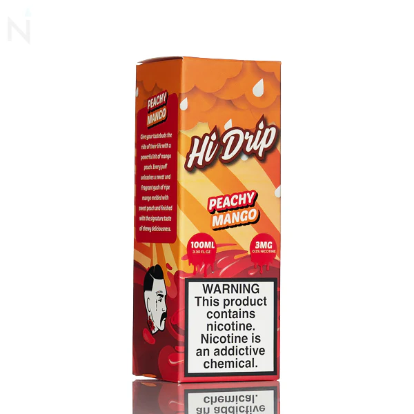 Hi Drip E-Liquid - Peachy Mango - 100ml - Image 3