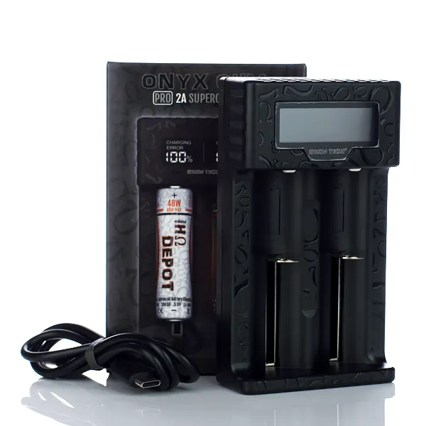 Hohm Tech Onyx Ohm 2A Matrix Display Battery Charger - 2 Bay - Image 2
