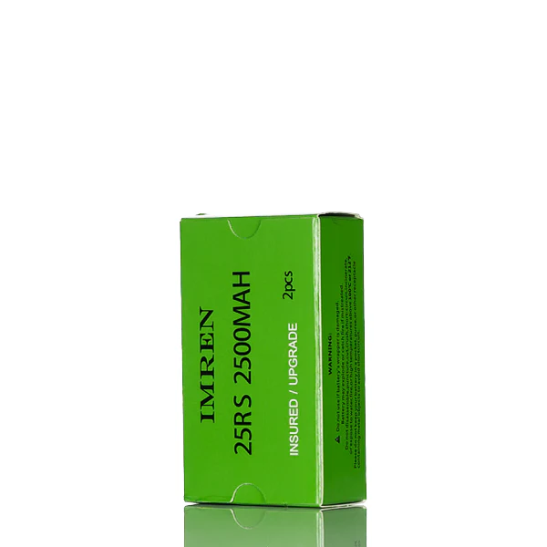 IMREN 25RS 18650 Battery 2500mAh 20A - Pack of 2 - Image 3