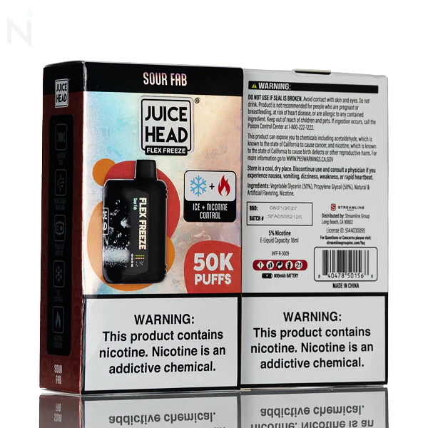 Juice Head Flex Freeze 50K Puffs Disposable - 24mL - Image 4