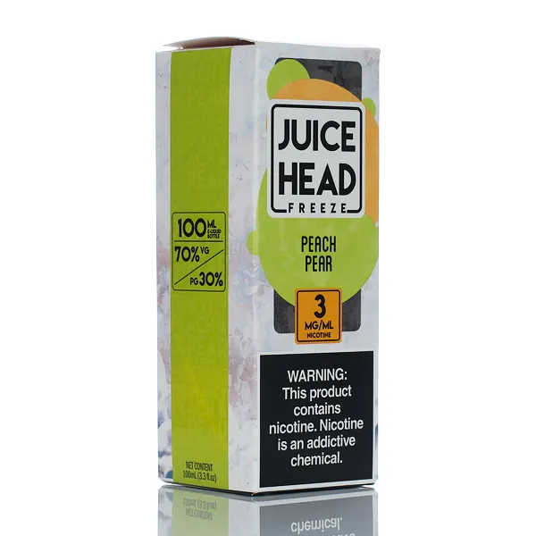 Juice Head Freeze E-Liquid - Peach Pear Freeze - 100ml - Image 3