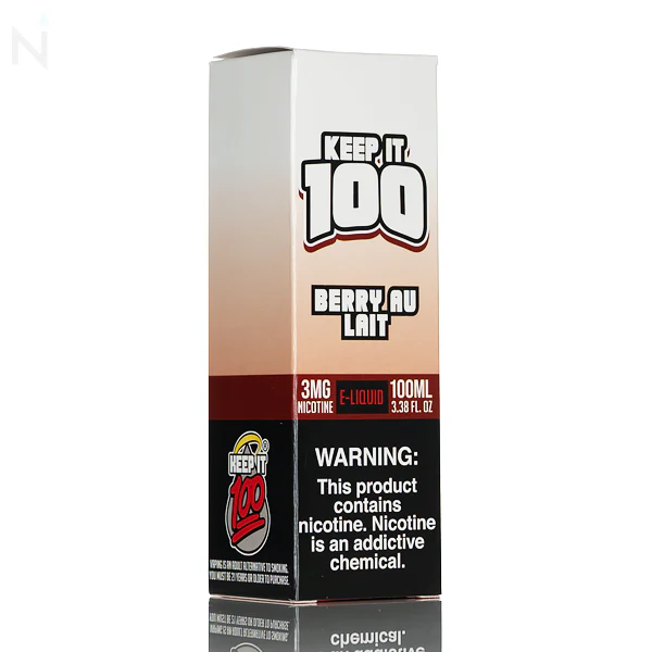 Keep It 100 - Berry Au Lait - 100mL - Image 3