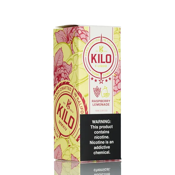 KILO E-Liquids - Raspberry Lemonade - 100ml - Image 3