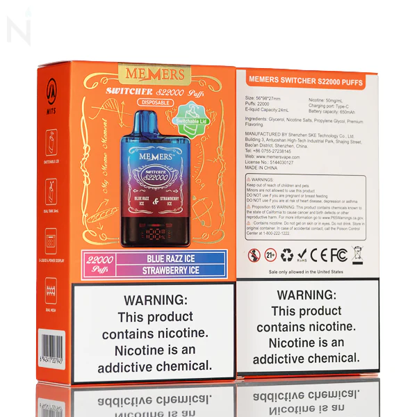 Memers Switcher S22000 Puffs Disposable Vape - 24mL - Image 4