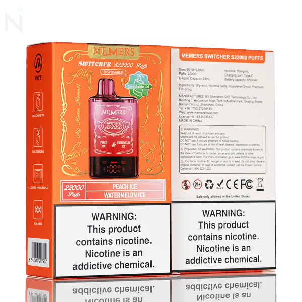 Memers Switcher S22000 Puffs Disposable Vape - 24mL - Image 6